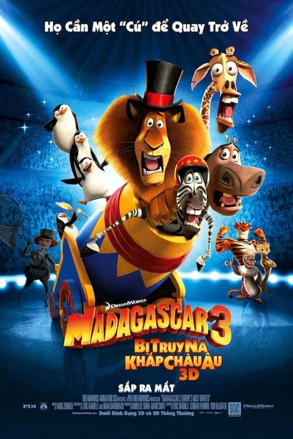 Madagascar 3: Thần Tượng Châu Âu